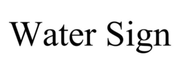 WATER SIGN trademark