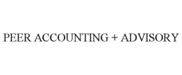 PEER ACCOUNTING + ADVISORY trademark