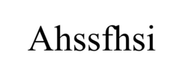 AHSSFHSI trademark