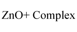 ZNO+ COMPLEX trademark