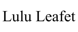LULU LEAFET trademark