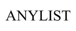 ANYLIST trademark