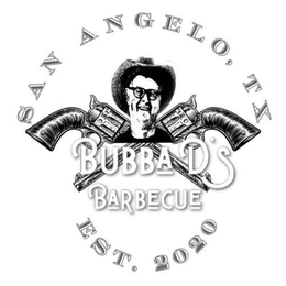 BUBBA D'S BARBECUE SAN ANGELO, TX EST. 2020 trademark