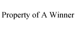 PROPERTY OF A WINNER trademark