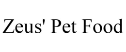 ZEUS' PET FOOD trademark