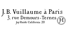 J.B. VUILLAUME À PARIS 3, RUE DEMOURS-TERNES JAY HAIDE CALIFORNIA 20 JH trademark