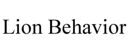 LION BEHAVIOR trademark