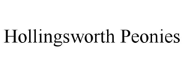 HOLLINGSWORTH PEONIES trademark