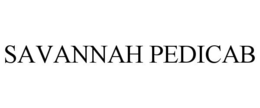 SAVANNAH PEDICAB trademark