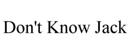 DON'T KNOW JACK trademark