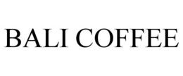 BALI COFFEE trademark