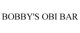 BOBBY'S OBI BAR trademark