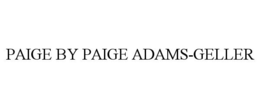 PAIGE BY PAIGE ADAMS-GELLER trademark
