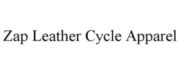ZAP LEATHER CYCLE APPAREL trademark