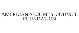 AMERICAN SECURITY COUNCIL FOUNDATION trademark