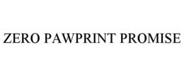 ZERO PAWPRINT PROMISE trademark