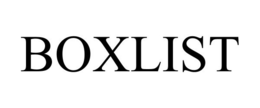 BOXLIST trademark