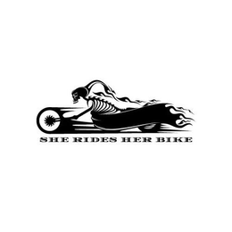 SHE RIDES HER BIKE trademark