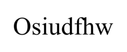 OSIUDFHW trademark