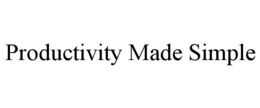 PRODUCTIVITY MADE SIMPLE trademark