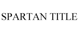 SPARTAN TITLE trademark
