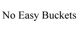NO EASY BUCKETS trademark