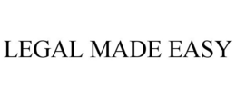 LEGAL MADE EASY trademark