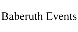 BABERUTH EVENTS trademark
