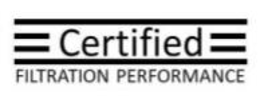 CERTIFIED FILTRATION PERFORMANCE trademark