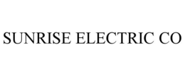 SUNRISE ELECTRIC CO trademark
