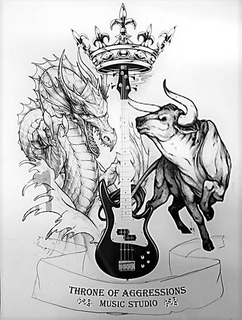 THRONE OF AGGRESSIONS MUSIC STUDIO trademark