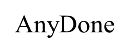 ANYDONE trademark