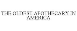 THE OLDEST APOTHECARY IN AMERICA trademark