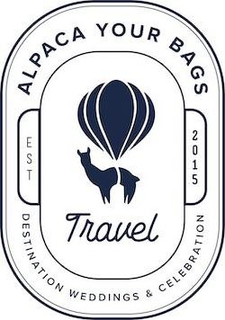 ALPACA YOUR BAGS TRAVEL DESTINATION WEDDINGS & CELEBRATION EST 2015 trademark