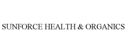 SUNFORCE HEALTH & ORGANICS trademark