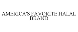 AMERICA'S FAVORITE HALAL BRAND trademark