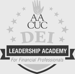 AA CUC DEI LEADERSHIP ACADEMY FOR FINANCIAL PROFESSIONALS trademark