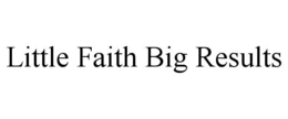 LITTLE FAITH BIG RESULTS trademark