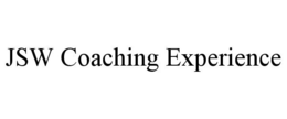 JSW COACHING EXPERIENCE trademark
