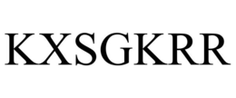 KXSGKRR trademark