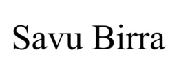 SAVU BIRRA trademark