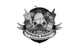 FRENCHIE BISCUITS & · APOTHECARIES · ZEUS'S COURAGE DROPS ARI'S LOVE POTION FAYTE'S POISON LUCKY'S STRENGTH ELIXIR trademark