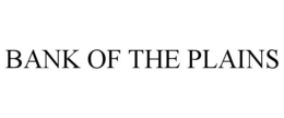BANK OF THE PLAINS trademark