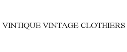 VINTIQUE VINTAGE CLOTHIERS trademark