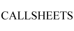 CALLSHEETS trademark