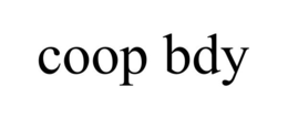 COOP BDY trademark