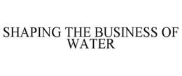 SHAPING THE BUSINESS OF WATER trademark