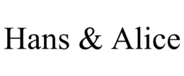 HANS & ALICE trademark