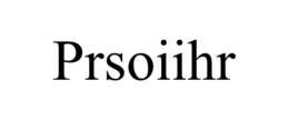PRSOIIHR trademark
