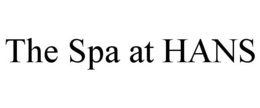 THE SPA AT HANS trademark